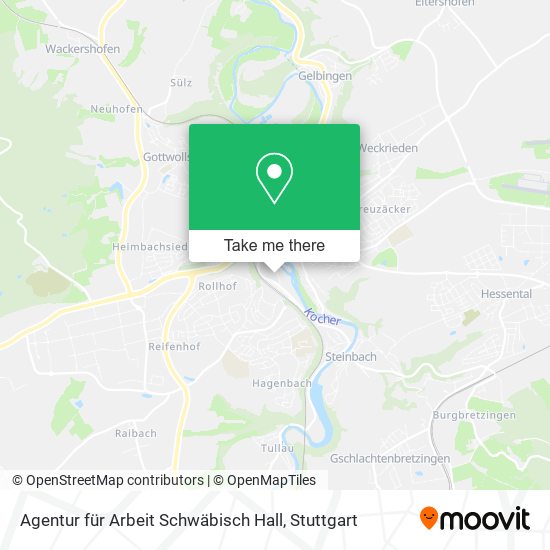 Agentur für Arbeit Schwäbisch Hall map