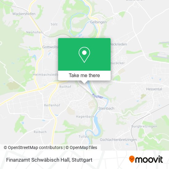 Finanzamt Schwäbisch Hall map