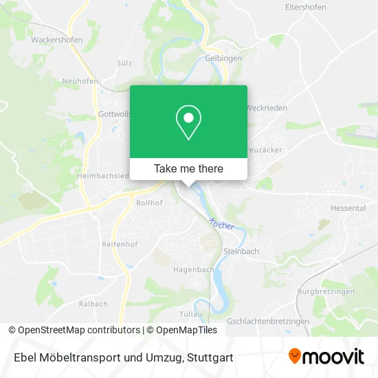 Карта Ebel Möbeltransport und Umzug