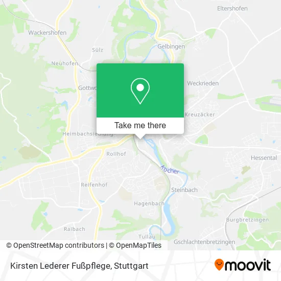 Карта Kirsten Lederer Fußpflege