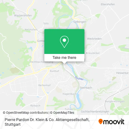 Карта Pierre Pardon Dr. Klein & Co. Aktiengesellschaft