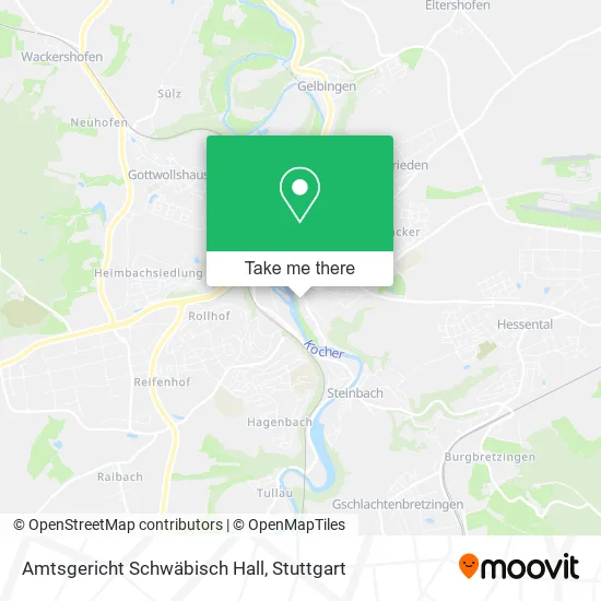 Карта Amtsgericht Schwäbisch Hall