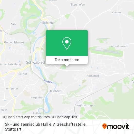 Ski- und Tennisclub Hall e.V. Geschäftsstelle map