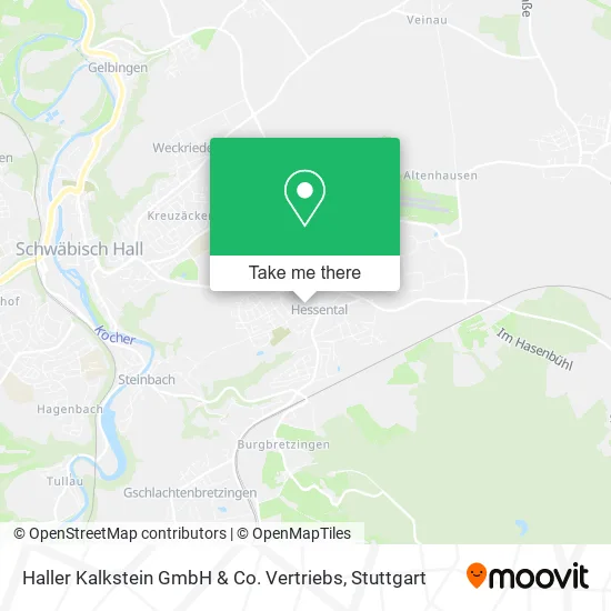 Карта Haller Kalkstein GmbH & Co. Vertriebs