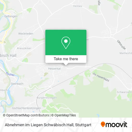 Карта Abnehmen im Liegen Schwäbisch Hall