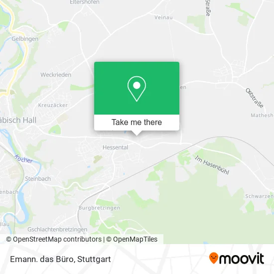 Карта Emann. das Büro