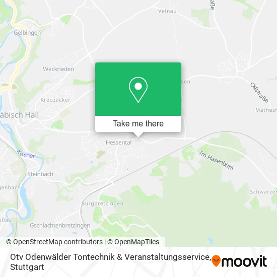 Карта Otv Odenwälder Tontechnik & Veranstaltungsservice