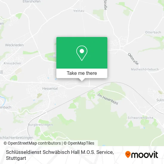 Карта Schlüsseldienst Schwäbisch Hall M.O.S. Service