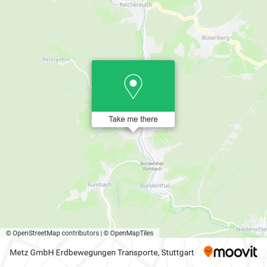 Карта Metz GmbH Erdbewegungen Transporte