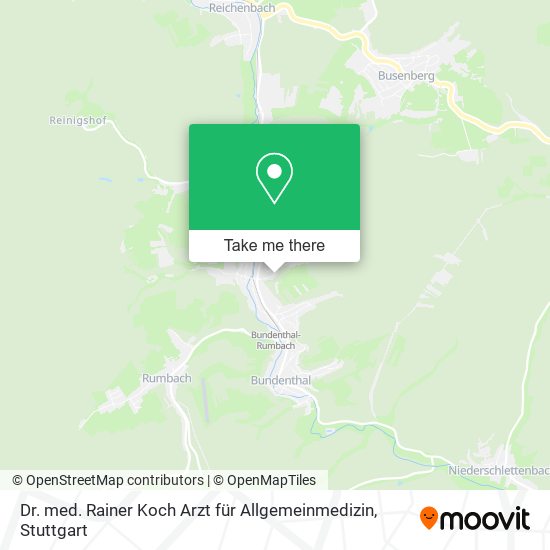 Dr. med. Rainer Koch Arzt für Allgemeinmedizin map