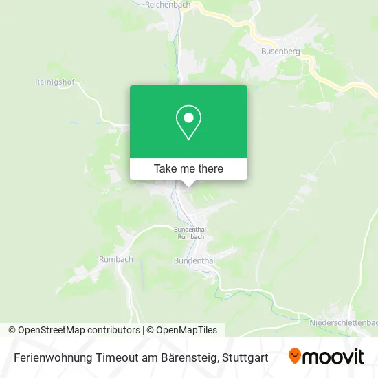 Карта Ferienwohnung Timeout am Bärensteig