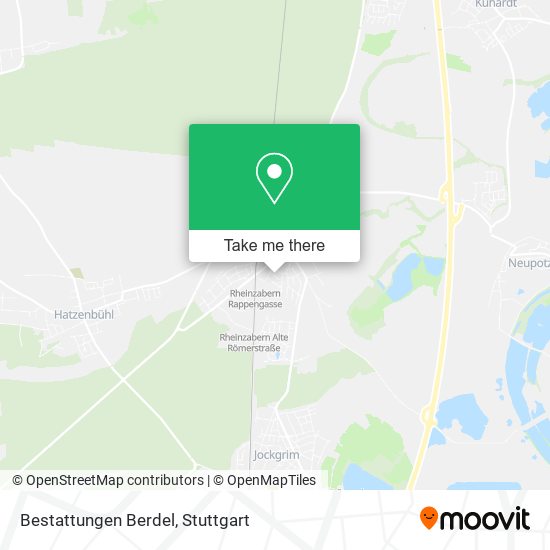 Bestattungen Berdel map