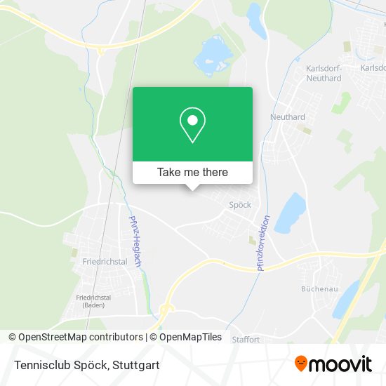 Tennisclub Spöck map