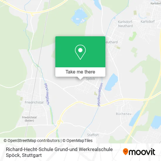 Richard-Hecht-Schule Grund-und Werkrealschule Spöck map