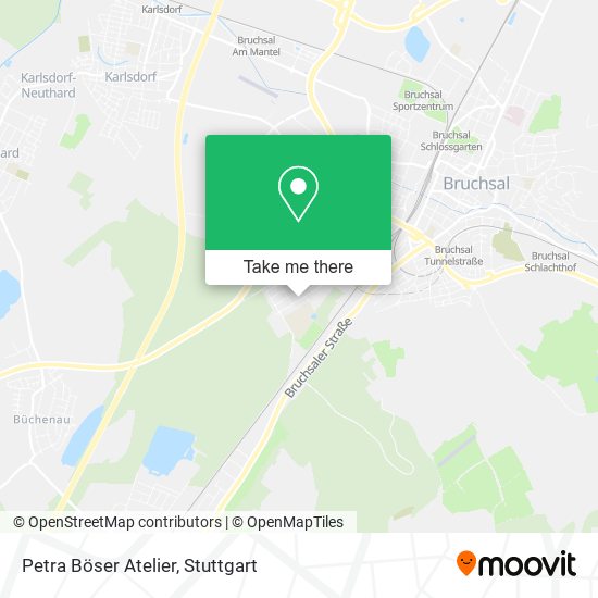 Petra Böser Atelier map