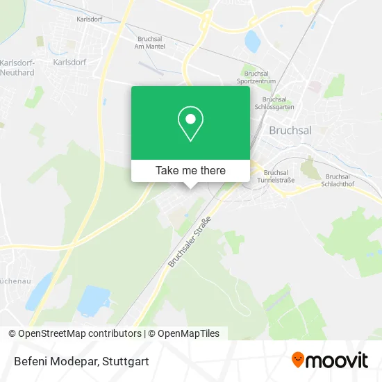 Карта Befeni Modepar