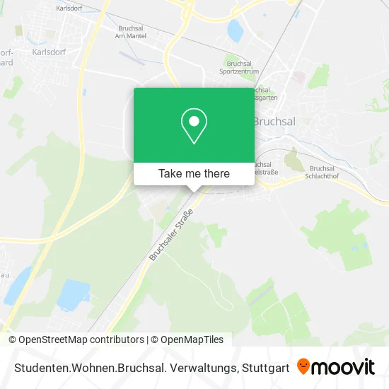 Карта Studenten.Wohnen.Bruchsal. Verwaltungs