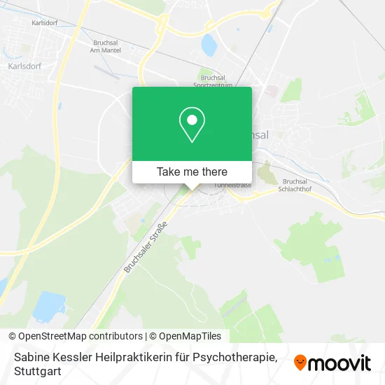 Карта Sabine Kessler Heilpraktikerin für Psychotherapie