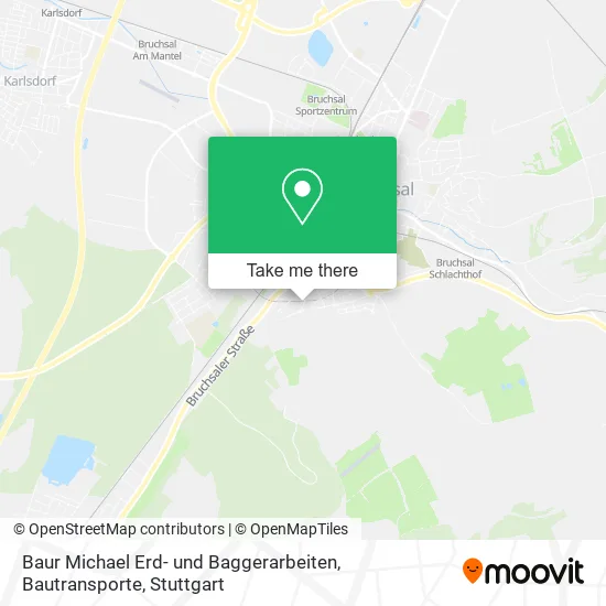 Карта Baur Michael Erd- und Baggerarbeiten, Bautransporte