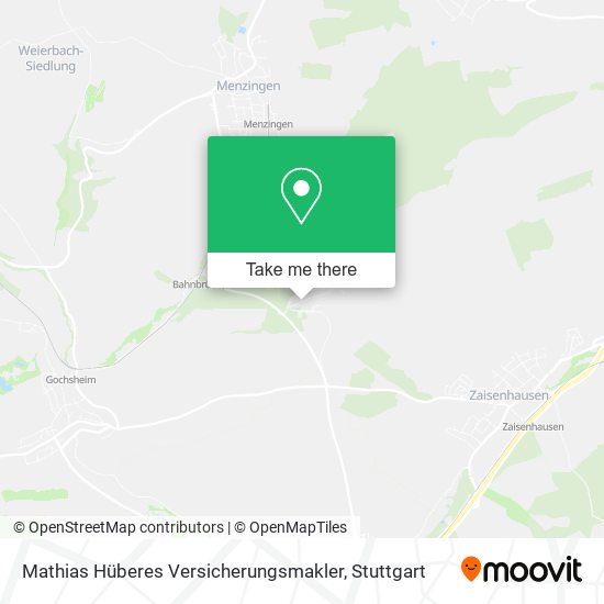 Mathias Hüberes Versicherungsmakler map