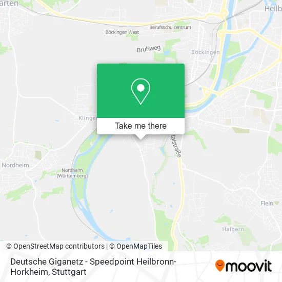 Карта Deutsche Giganetz - Speedpoint Heilbronn-Horkheim
