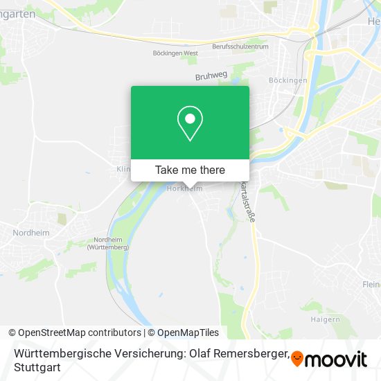 Württembergische Versicherung: Olaf Remersberger map