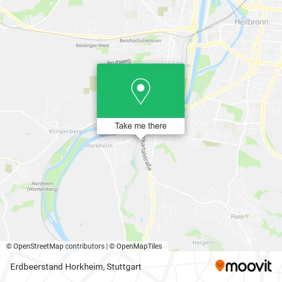 Карта Erdbeerstand Horkheim