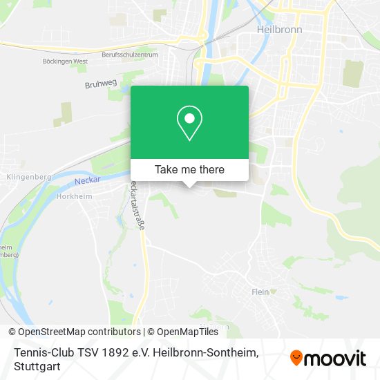 Tennis-Club TSV 1892 e.V. Heilbronn-Sontheim map