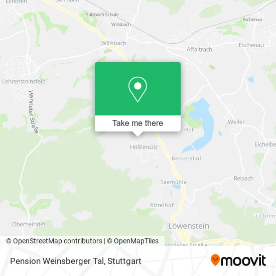 Карта Pension Weinsberger Tal