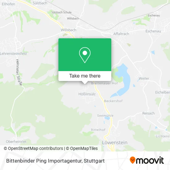 Карта Bittenbinder Ping Importagentur