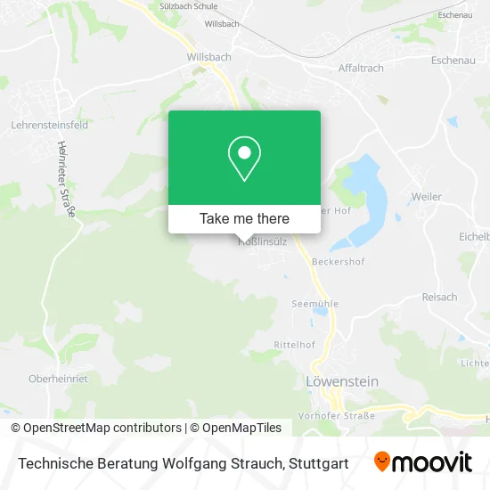 Карта Technische Beratung Wolfgang Strauch