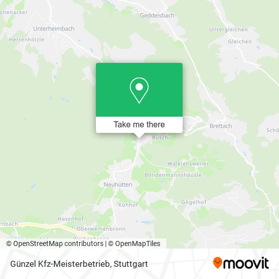 Günzel Kfz-Meisterbetrieb map