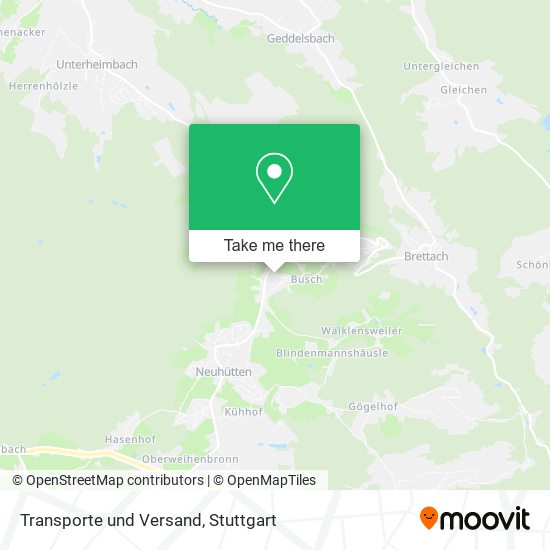 Карта Transporte und Versand