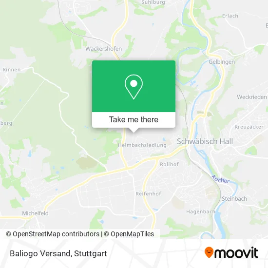 Baliogo Versand map