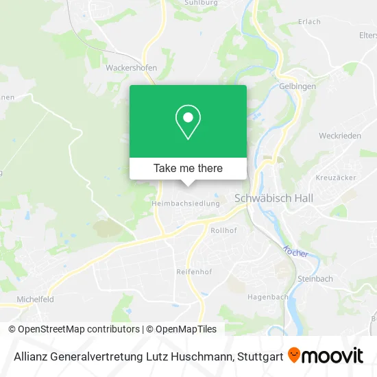Карта Allianz Generalvertretung Lutz Huschmann