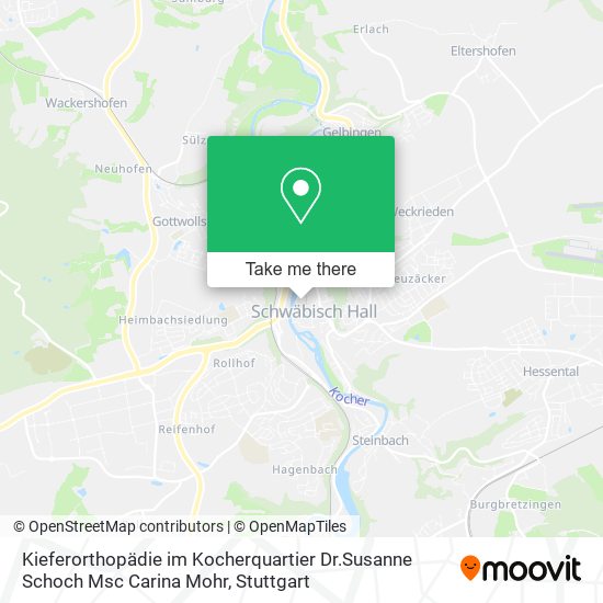 Kieferorthopädie im Kocherquartier Dr.Susanne Schoch Msc Carina Mohr map