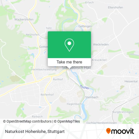Naturkost Hohenlohe map