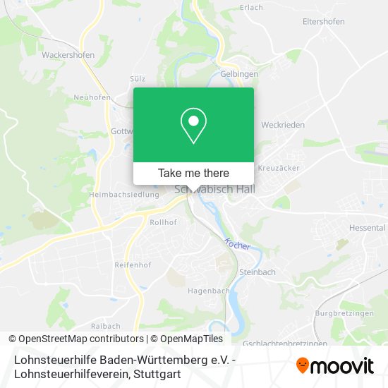Lohnsteuerhilfe Baden-Württemberg e.V. - Lohnsteuerhilfeverein map
