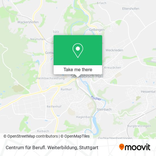 Centrum für Berufl. Weiterbildung map