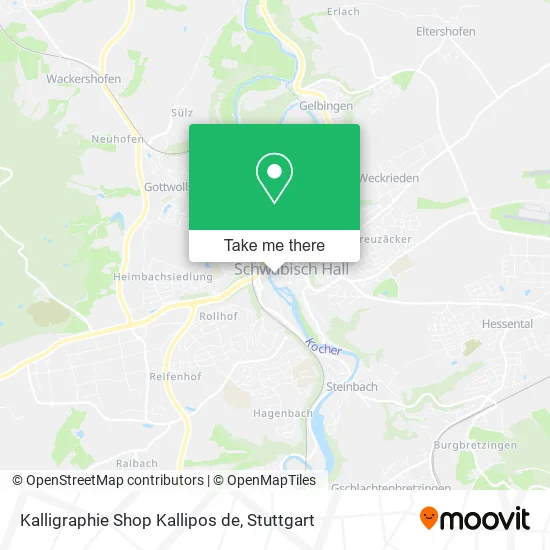 Карта Kalligraphie Shop Kallipos de
