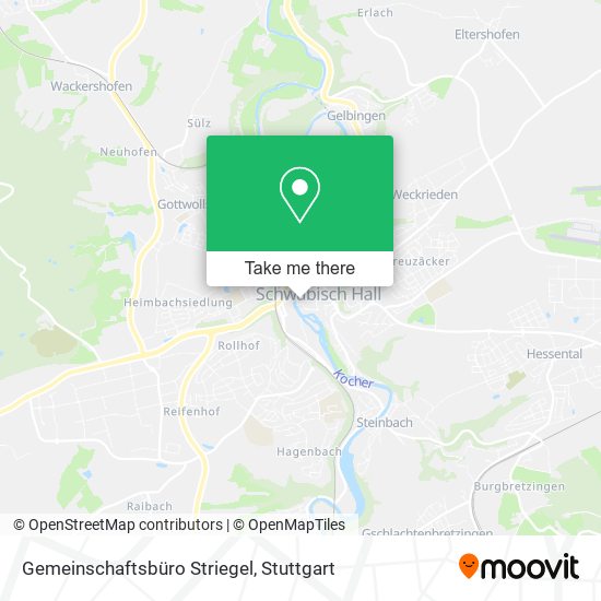 Gemeinschaftsbüro Striegel map