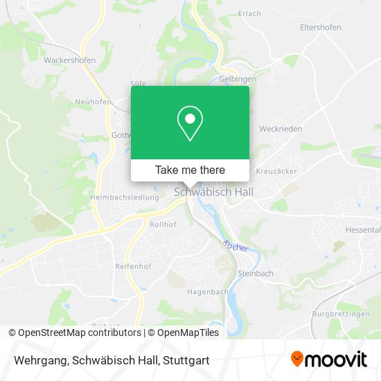 Wehrgang, Schwäbisch Hall map