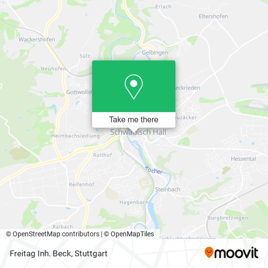 Карта Freitag Inh. Beck