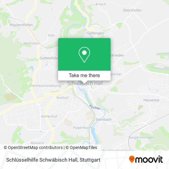 Schlüsselhilfe Schwäbisch Hall map