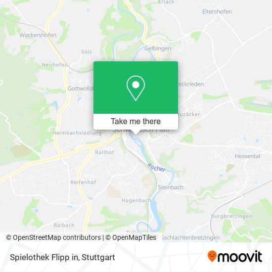 Spielothek Flipp in map