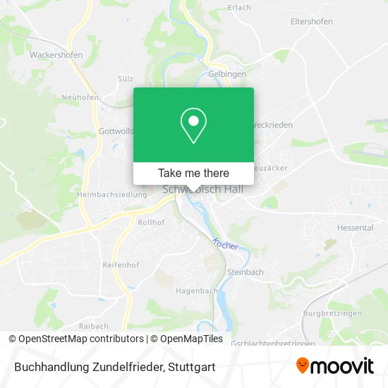 Карта Buchhandlung Zundelfrieder
