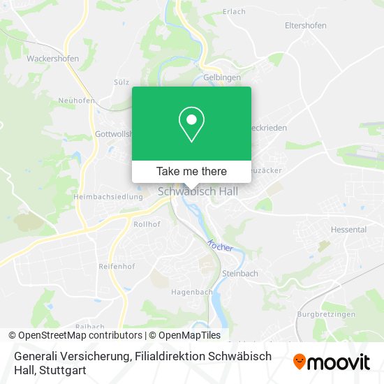 Generali Versicherung, Filialdirektion Schwäbisch Hall map