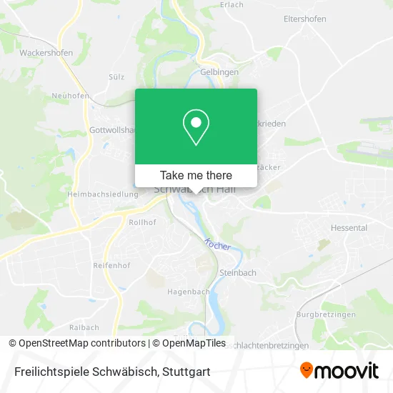 Карта Freilichtspiele Schwäbisch