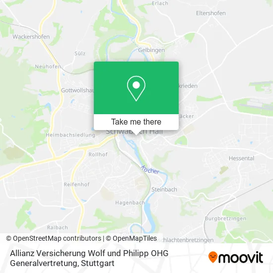 Карта Allianz Versicherung Wolf und Philipp OHG Generalvertretung