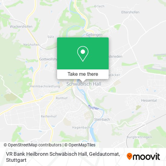 VR Bank Heilbronn Schwäbisch Hall, Geldautomat map